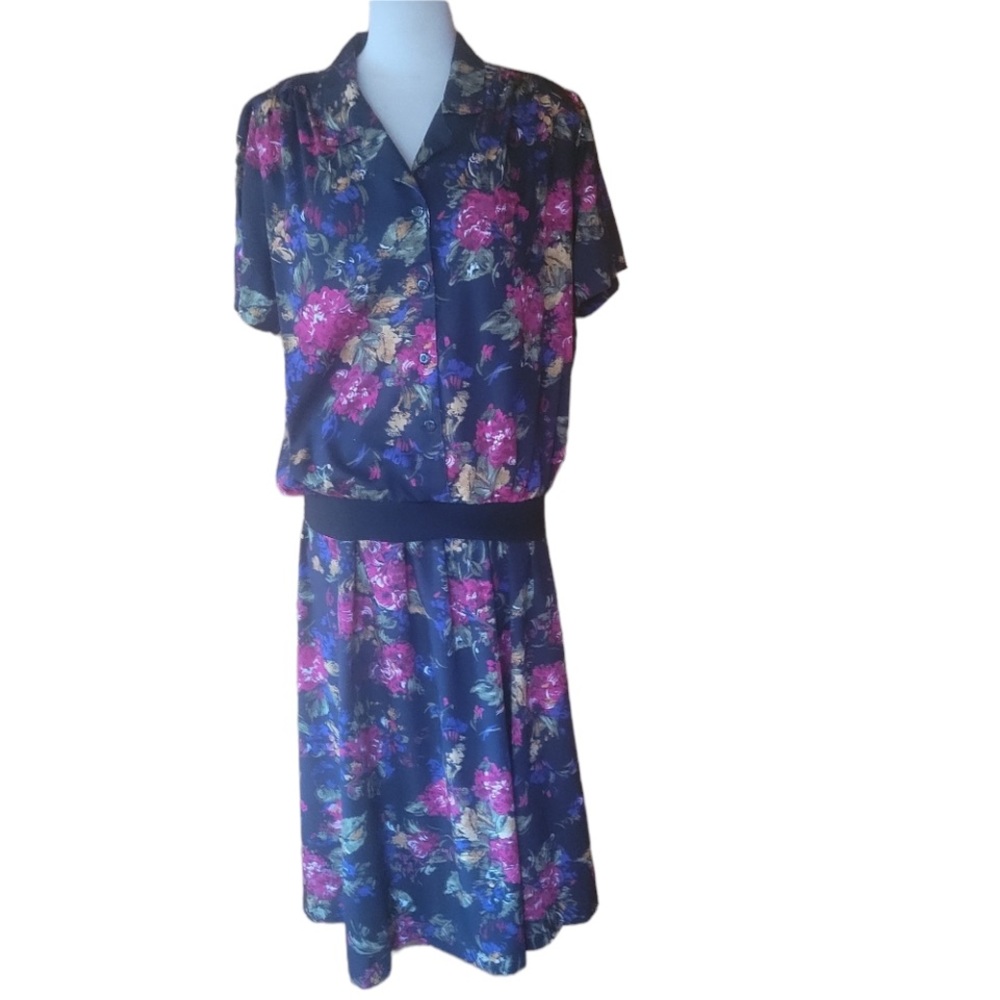 1980s Joanna Floral Skirt‎ Set